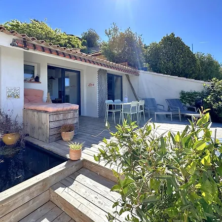 Mazet Cezar, Climatise Pour 4 Personnes, Avec Piscine Collective A 别墅